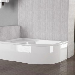 Asymmetric Sitting Mini Oval Bathtub h:45|BAT-BAH-45