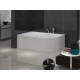 Asymmetric Sitting Mini Oval Bathtub h:45|BAT-BAH-45