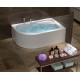 Asymmetric Sitting Mini Oval Bathtub h:45|BAT-BAH-45