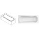 Rectangular Plain Bathtub h:55|BAT-BR2-55