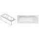 Rectangular Plain Bathtub h:55|BAT-BR4-55