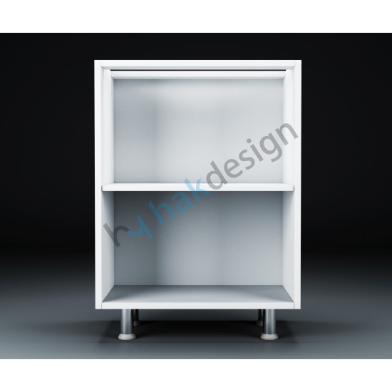 Column Front Base Module Single Door Kitchen Cabinet