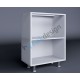 Column Front Base Module Single Door Kitchen Cabinet