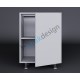 Column Front Base Module Single Door Kitchen Cabinet