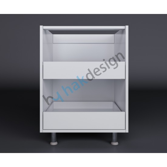 Two Drawers Base Module Kitchen Cabinet