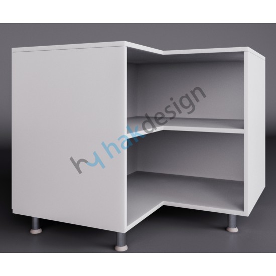 L Corner Base Module Double Door Kitchen Cabinet