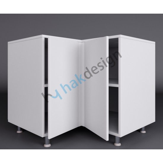 L Corner Base Module Double Door Kitchen Cabinet