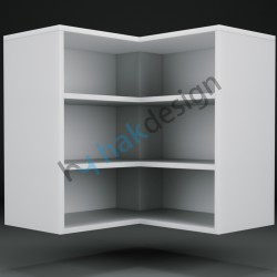 L Corner Wall Module Double Door Kitchen Cabinet