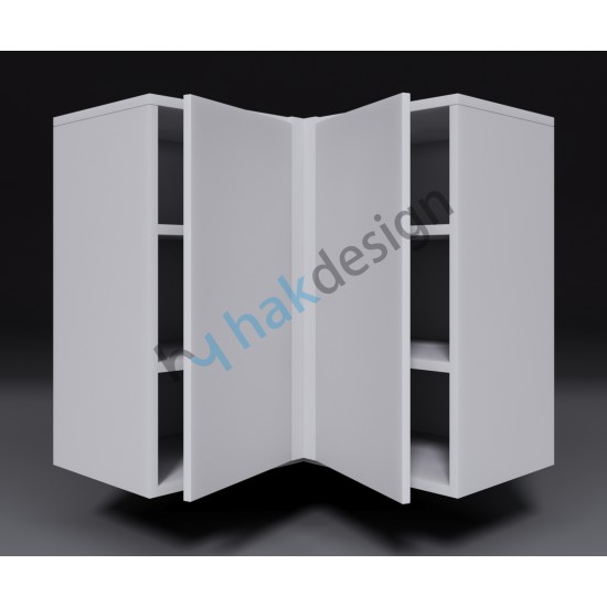 L Corner Wall Module Double Door Kitchen Cabinet