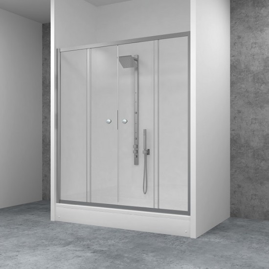 Rectangular Tray Shower Cabin BAT-CRS-W