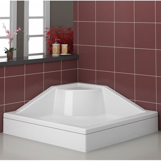 Square Sitting Shower Tray h:22|BAT-TSH-22