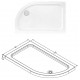 Asymmetric Monoblock Shower Tray h:6,5|BAT-TAM-06