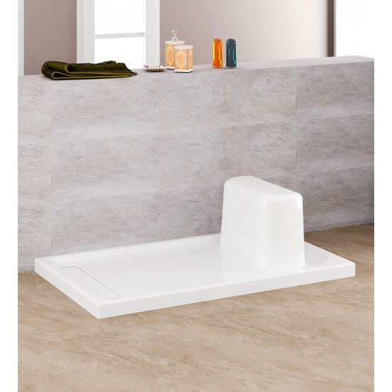 Rectangular Sitting Monoblock Shower Tray h:6,5|BAT-TR3-06