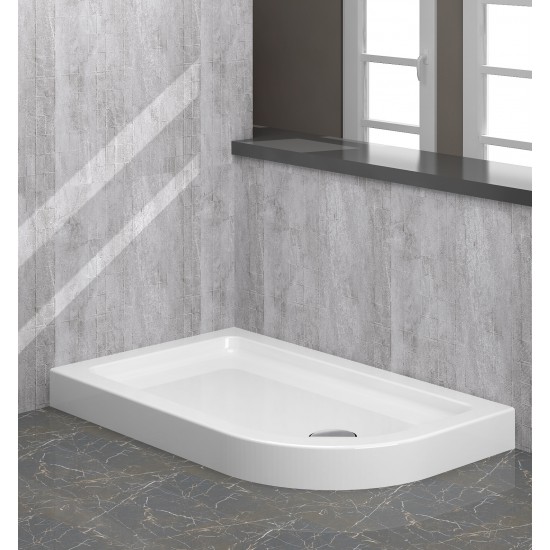 Asymmetric Monoblock Shower Tray h:11|BAT-TAM-13