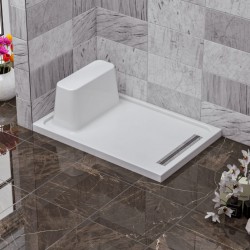 Rectangular Sitting Monoblock Shower Tray h:6,5|BAT-TR3-06