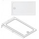 Rectangular Slim Shower Tray h:3,5|BAT-TRS-03